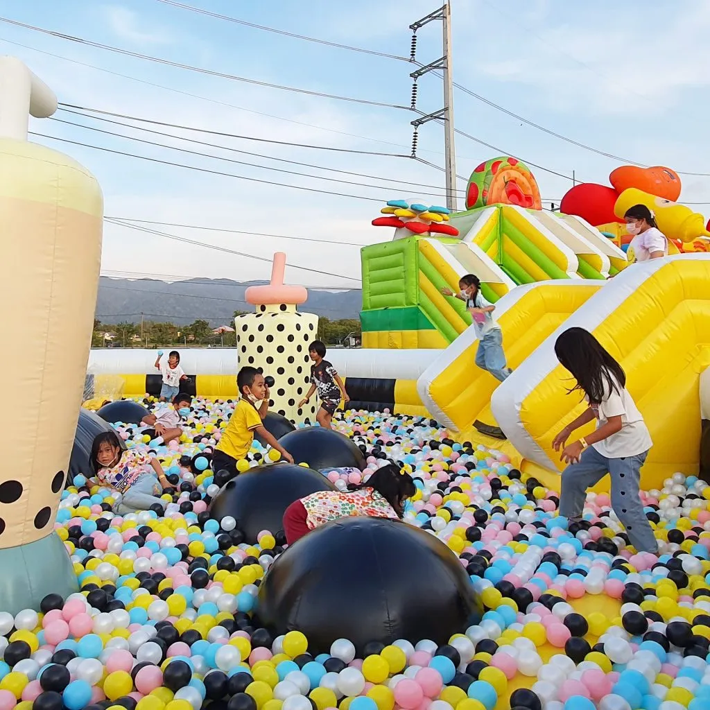 Jumptopia colorful inflatable attractions