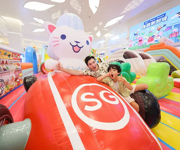 Bounce Around Singapore mascots